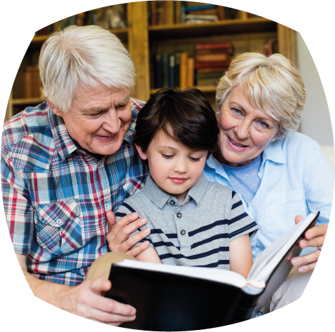 grand-parent lisent conseil